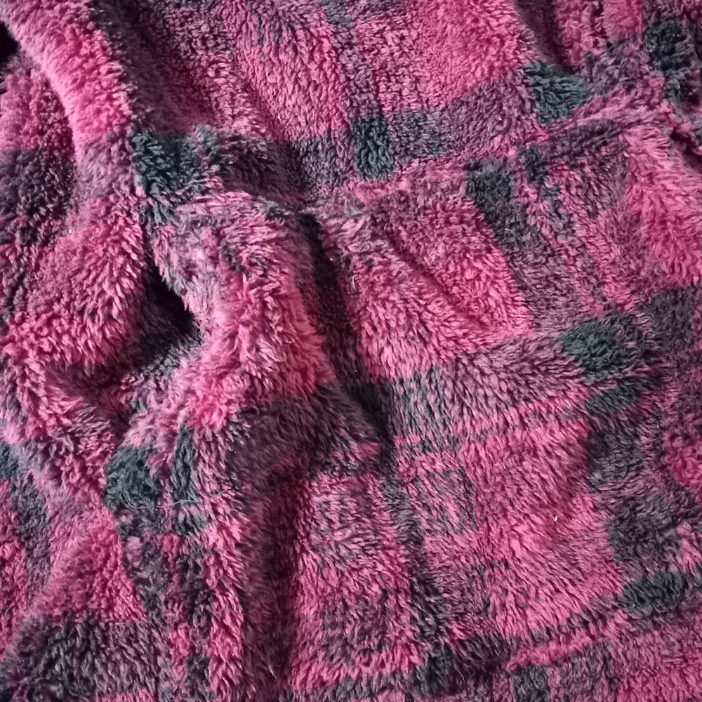 Sz L Plaid Fleece Eddie Bauer Women's Jacket - Picture 5 of 8